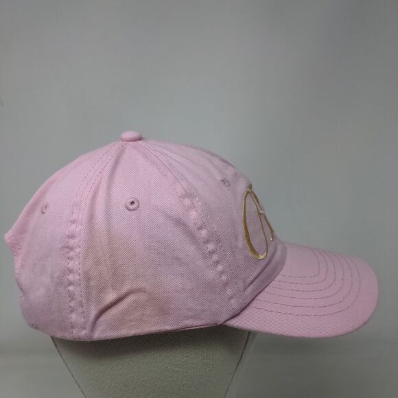 Bride Slideback Hat Pink One Size Adjustable Embroidered 6 Panel Dalix - Picture 4 of 8